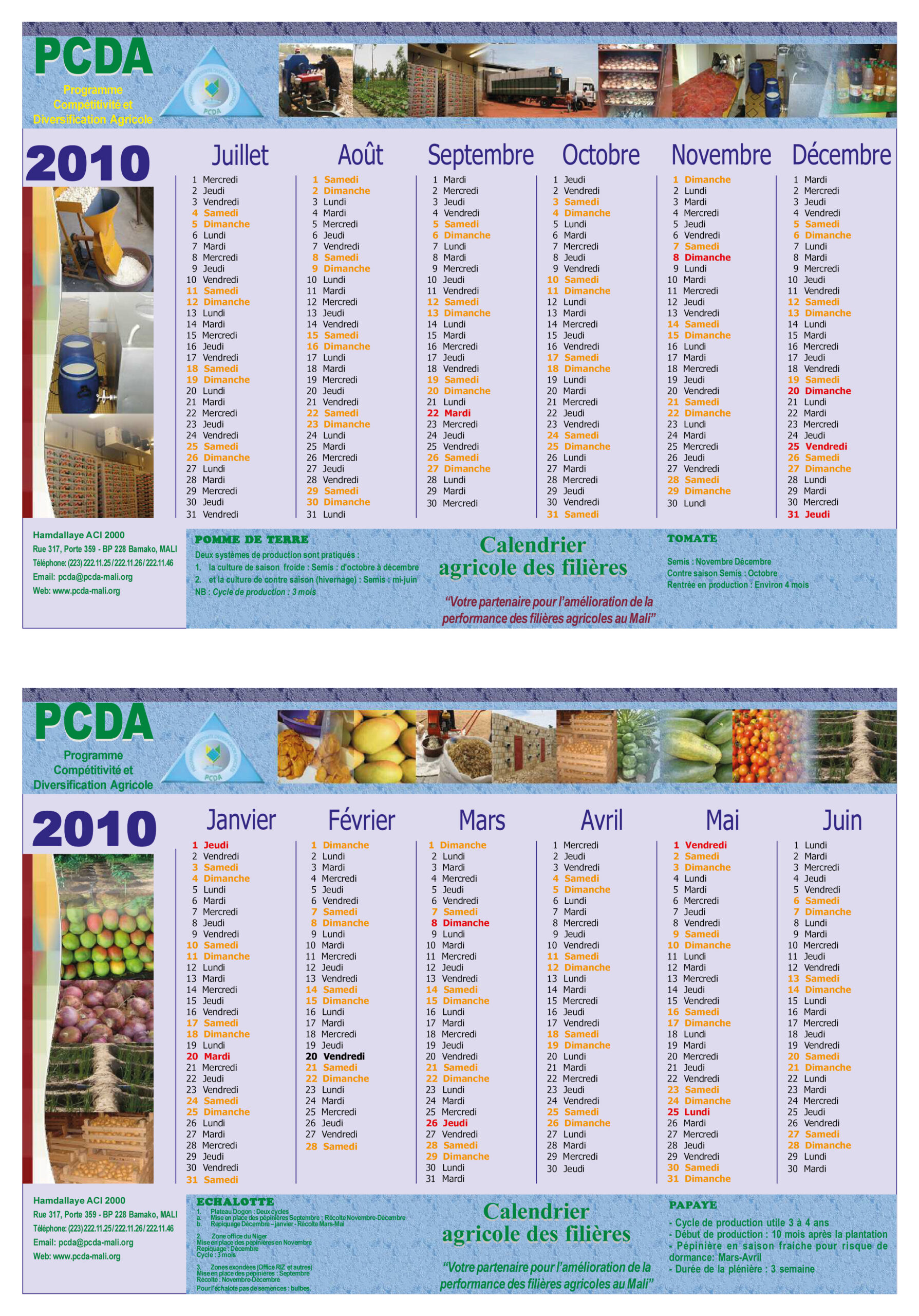 calendrier